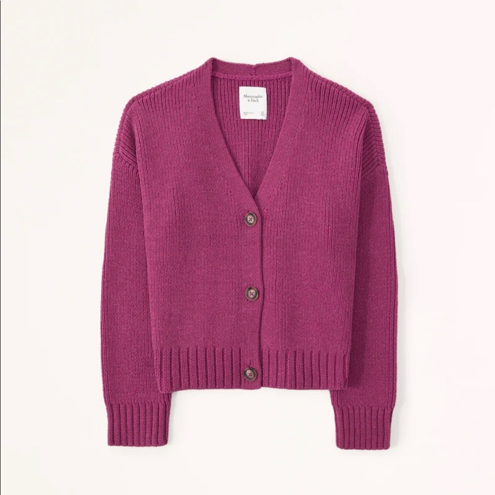 Abercrombie & Fitch chenille short cardigan